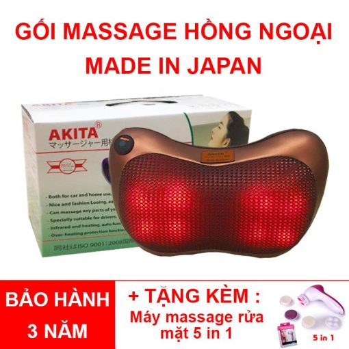 Gối Massage Hồng Ngoại Nhật Bản